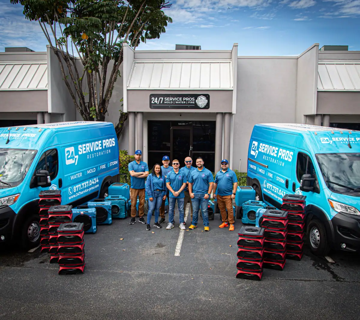 24/7 Service Pros restoration team serving Parkland, FL