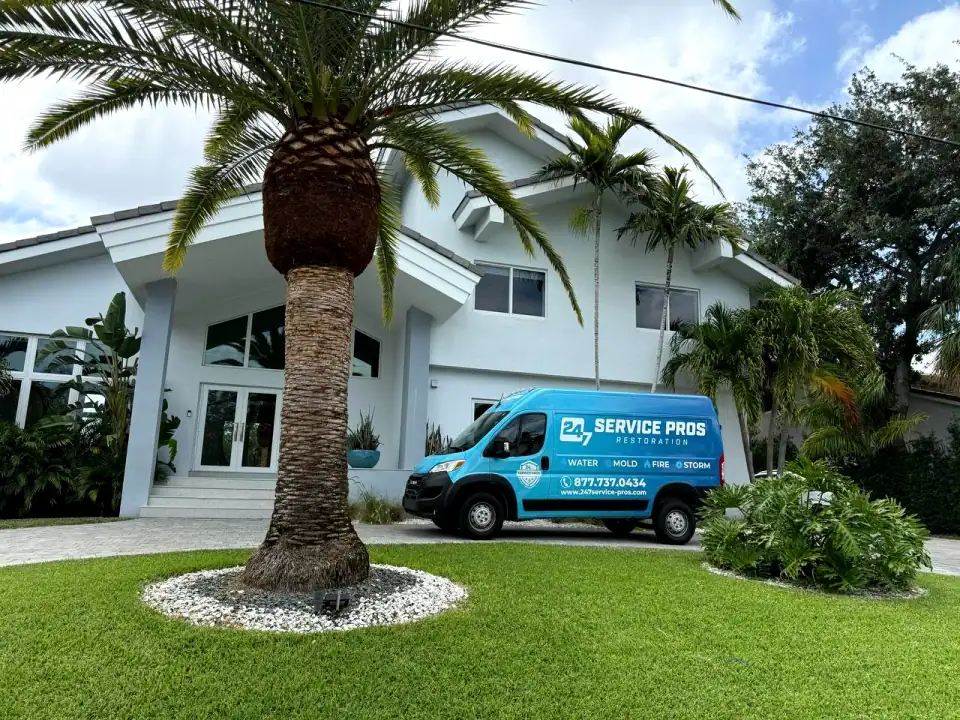 24/7 Service Pros service vehicle ready for emergency calls in Coral Gables, FL