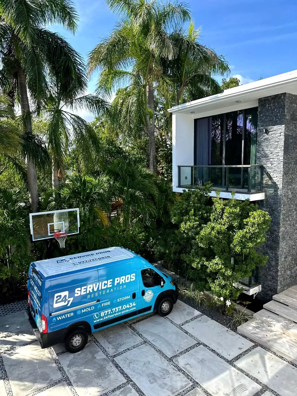 24/7 Service Pros service vehicle ready for emergency calls in Cutler Bay, FL