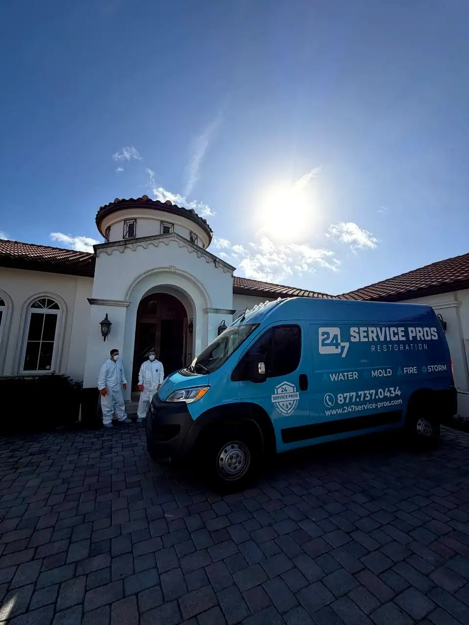 24/7 Service Pros service vehicle ready for emergency calls in Dania Beach, FL