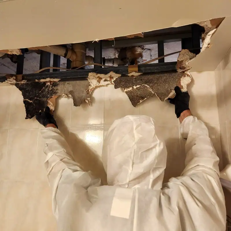 24/7 Service Pros technicians working on water damage restoration in Delray Beach, FL