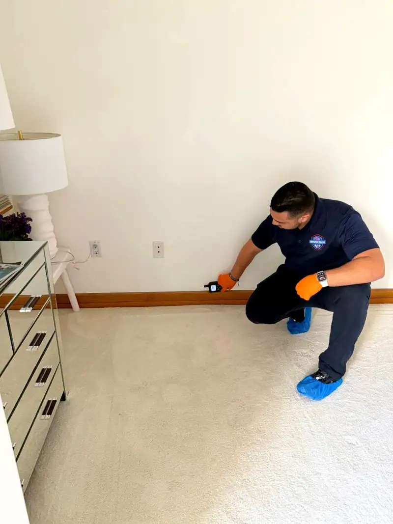24/7 Service Pros technicians working on water damage restoration in Hollywood, FL