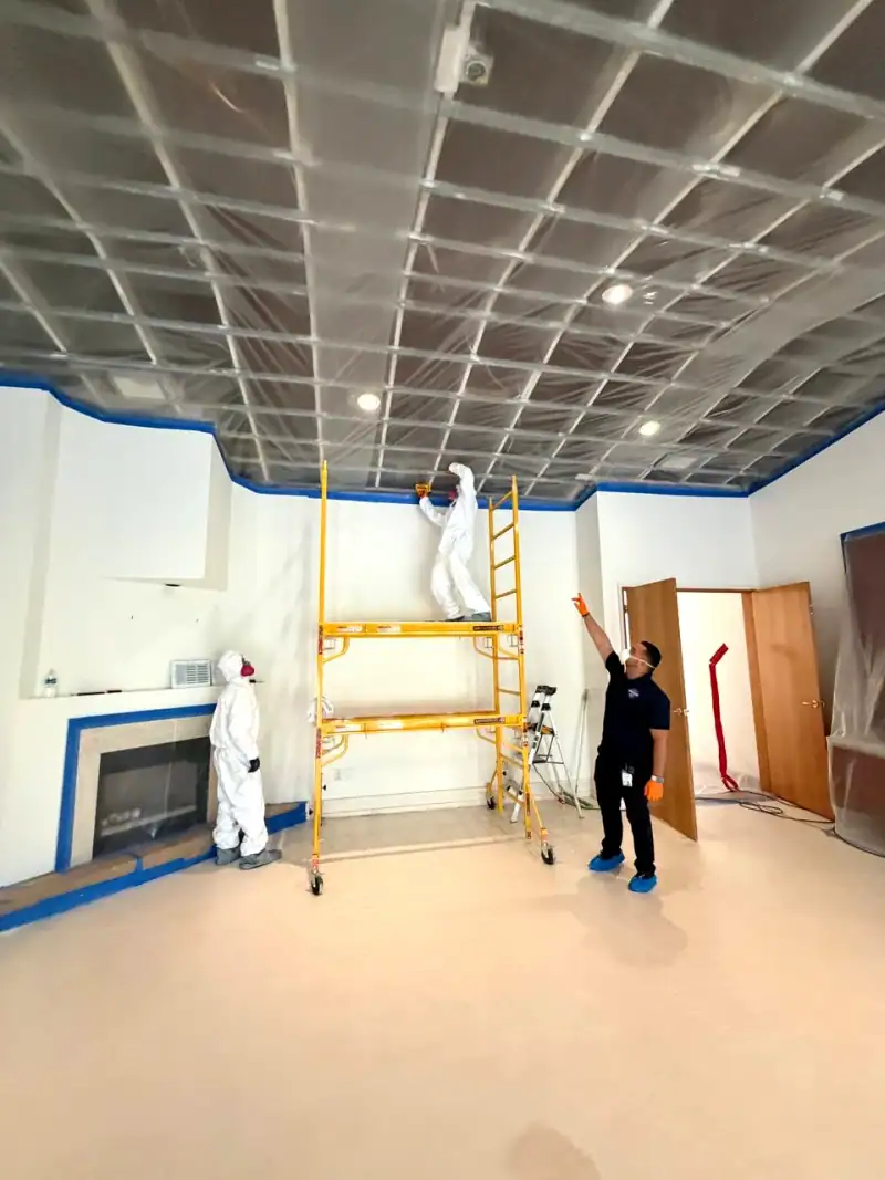 24/7 Service Pros technicians working on water damage restoration in Miami Shores, FL