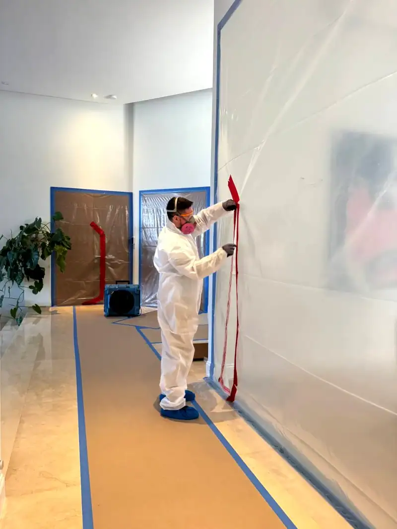 24/7 Service Pros technicians working on water damage restoration in Pembroke Park, FL